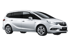 Car Hire Clacton-on-Sea - Vauxhall Zafira 5 + 2 - Minibus hire Clacton-on-sea